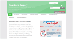 Desktop Screenshot of closefarmsurgery.co.uk