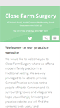 Mobile Screenshot of closefarmsurgery.co.uk